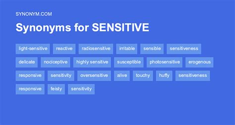 sensitivity synonym